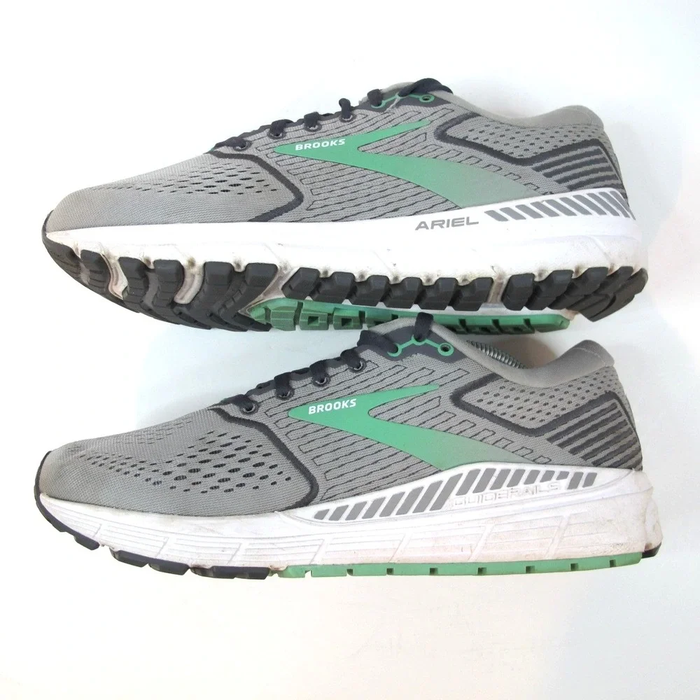 Brooks Ariel 20 Running Shoes‎ Alloy/Blackened Pearl/Green Women's Size 9.5 B